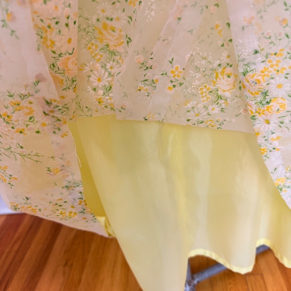 Vintage 60s Sheer Floral Maxi Dress 🌼: - Picture 10 of 10